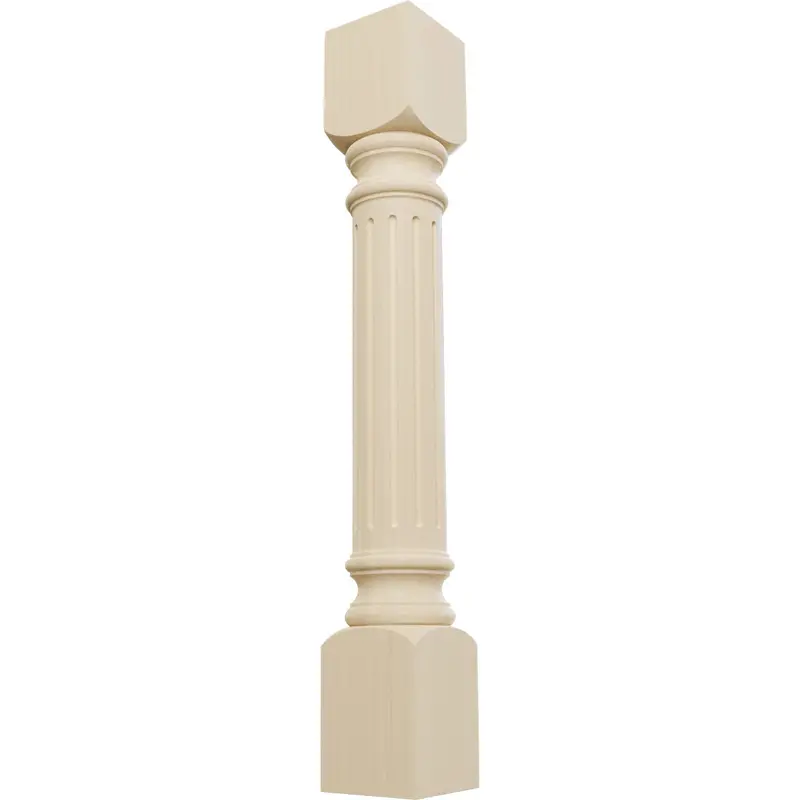Harrison Fluted Wooden Cabinet Column – 5" W × 34.5" H 1