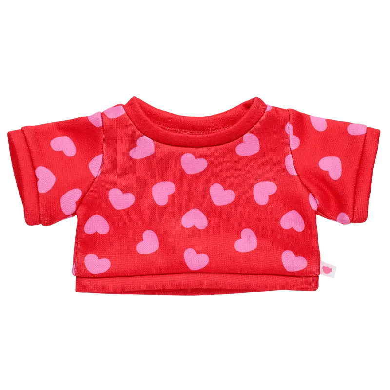 Heart-Embellished Knit Sweater 1
