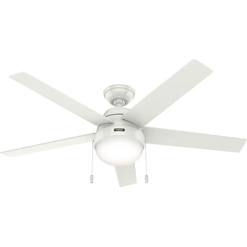 Hunter Anslee 52" Modern Indoor Ceiling Fan With Energy-Efficient Led Light 1