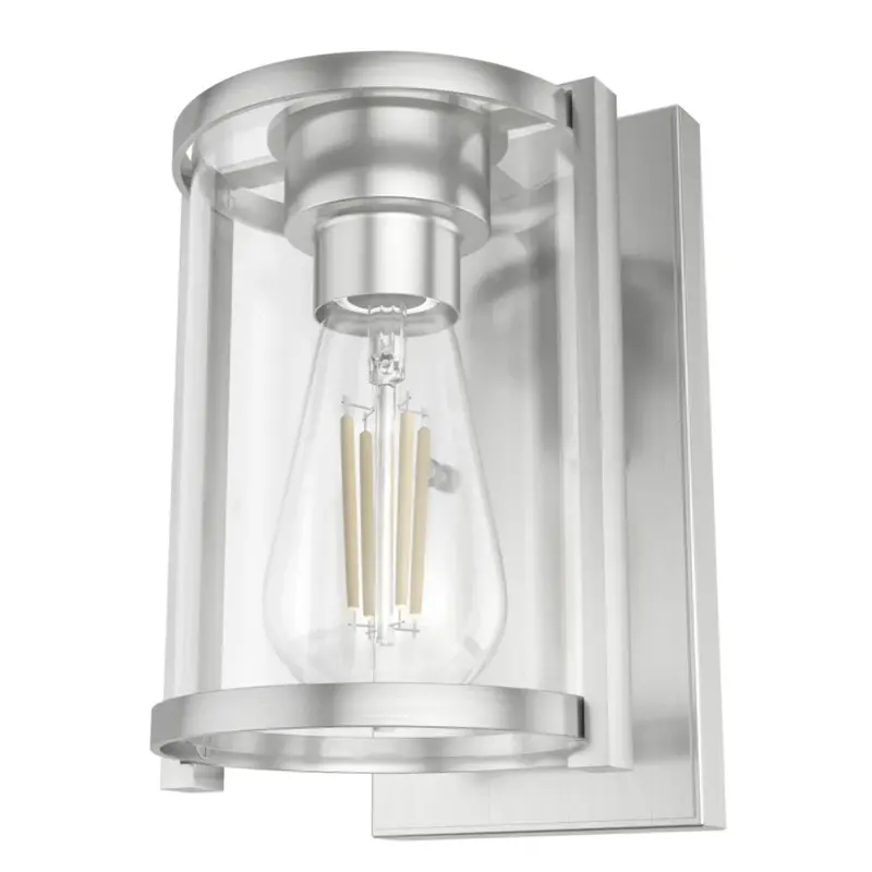Hunter Astwood 1-Light Brushed Nickel Wall Sconce 1