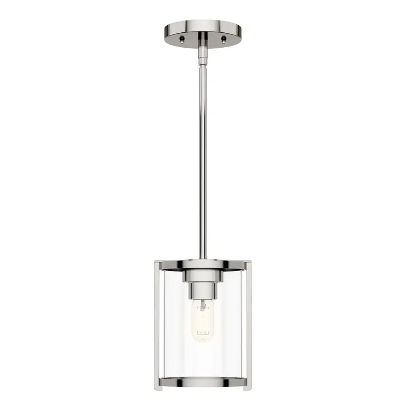 Hunter Astwood 1-Light Polished Nickel Pendant 1