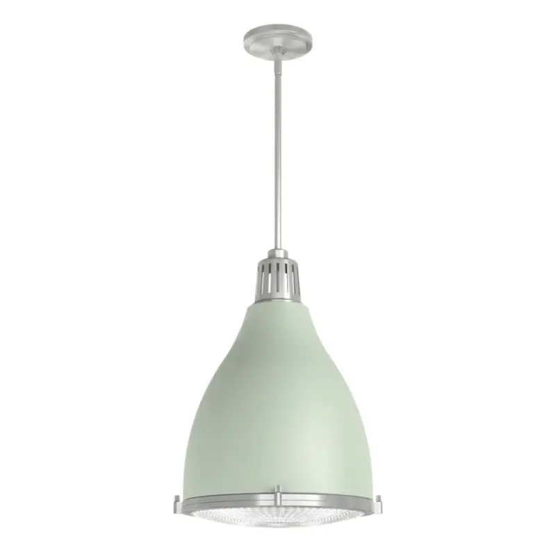 Hunter Bluff View 14" 3-Light Soft Sage Pendant 1