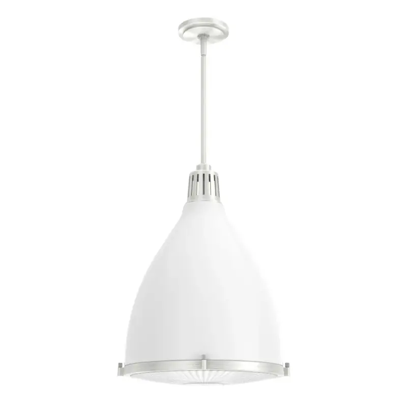 Hunter Bluff View 16" 3-Light Fresh White Pendant 1