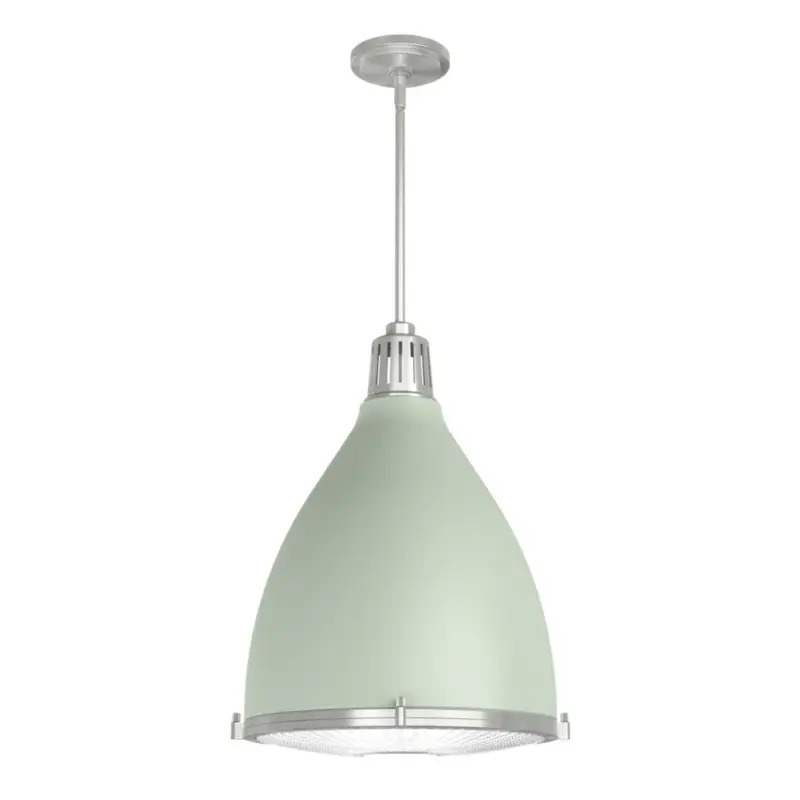 Hunter Bluff View 16" 3-Light Soft Sage Pendant 1