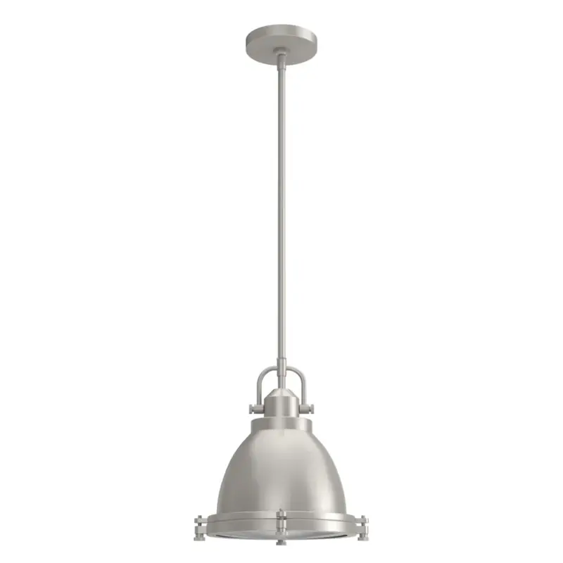 Hunter Bridgemoor 1-Light Pendant – Brushed Nickel Finish 1