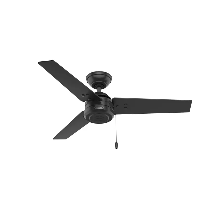 Hunter Cassius 44-Inch Matte Black Outdoor Ceiling Fan 1
