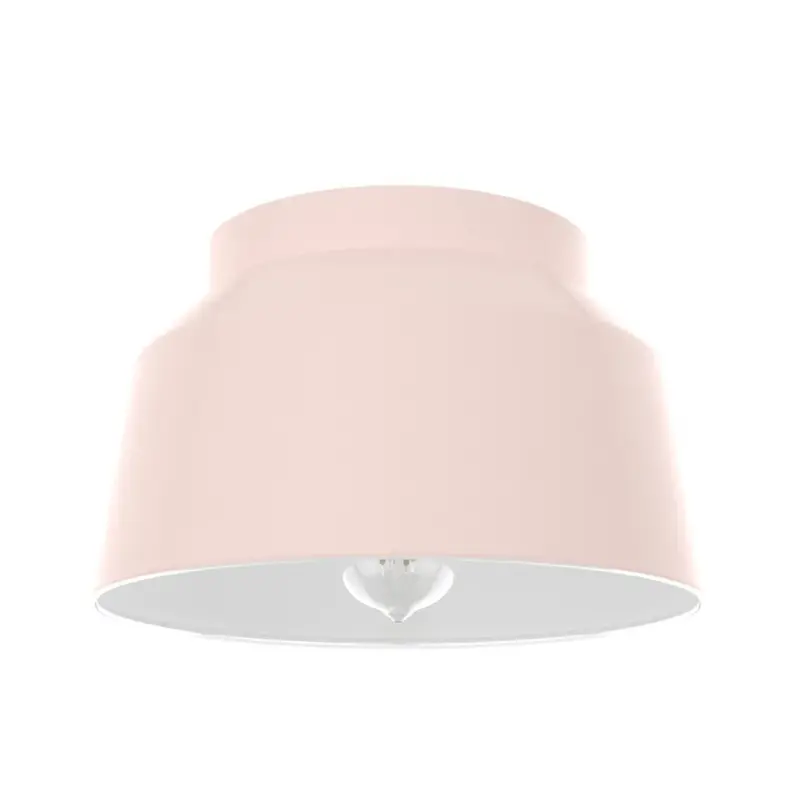 Hunter Cranbrook 1-Light Flush Mount Ceiling Light – Blushed Pink 1
