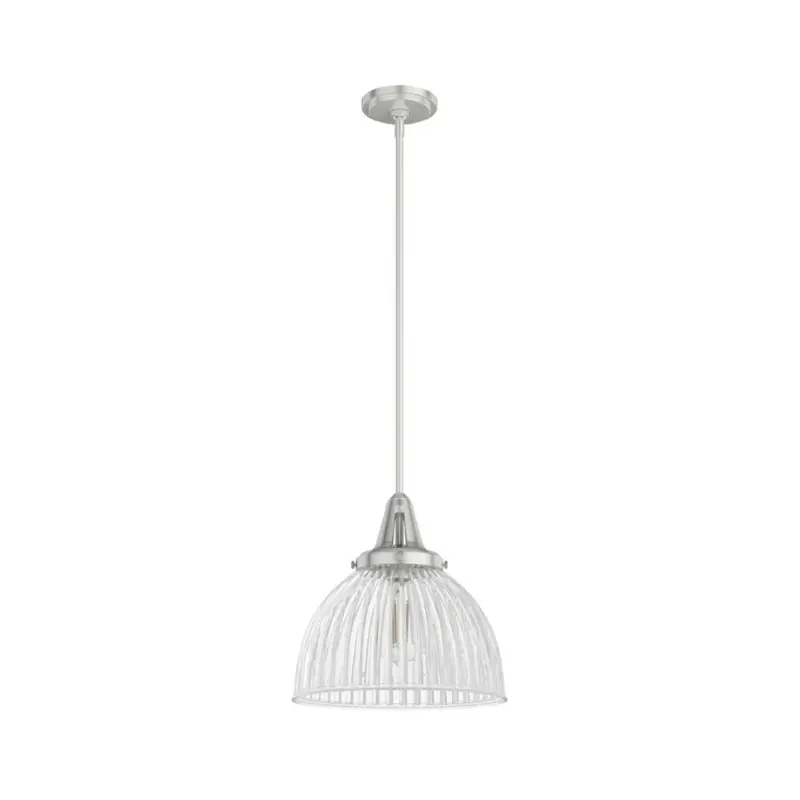 Hunter Cypress Grove 1-Light 13" Pendant Lamp – Brushed Nickel 1
