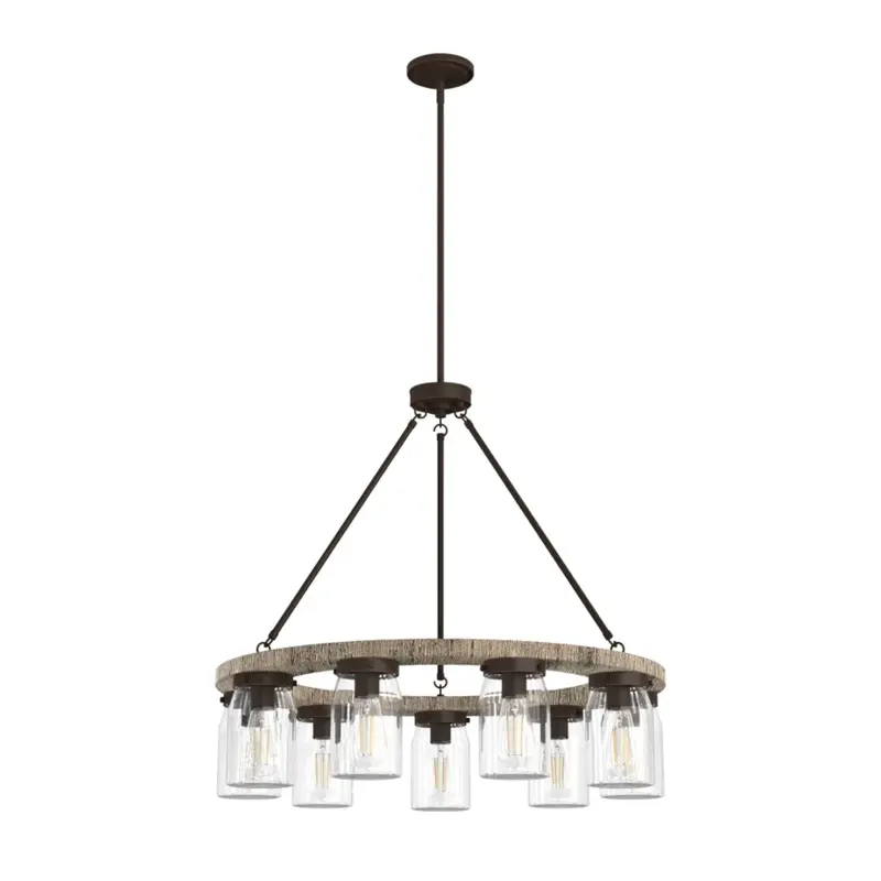 Hunter Devon Park 9-Light Onyx Bengal Chandelier 1
