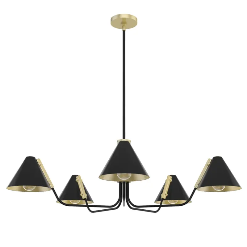 Hunter Grove Isle 5-Light Chandelier – Matte Black 1