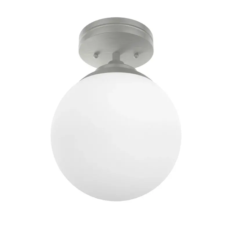 Hunter Hepburn 1-Light Brushed Nickel Semi-Flush Mount 1