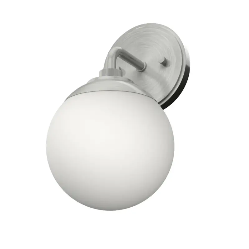 Hunter Hepburn Single-Light Brushed Nickel Wall Sconce 1
