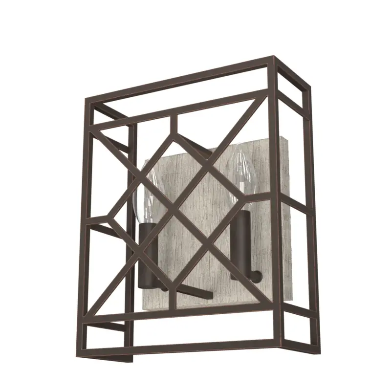 Hunter Langwood 2-Light Onyx Bengal Wall Sconce 1