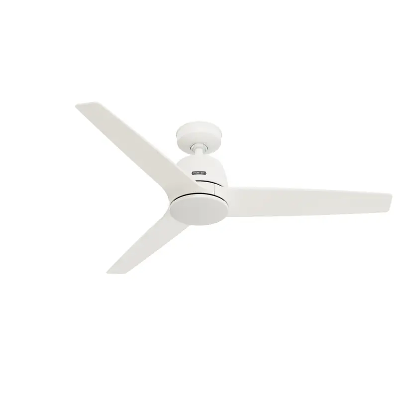 Hunter Malden 52-Inch Matte White Ceiling Fan With Remote – Jasmine Roth Collection 1