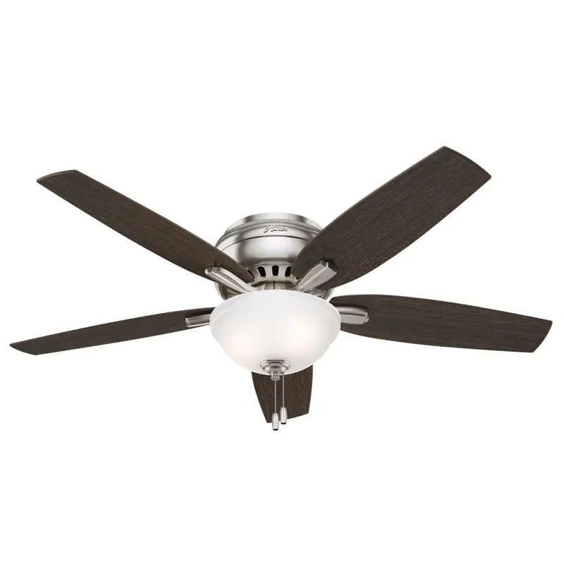 Hunter Newsome 52" Low-Profile Indoor Ceiling Fan With Integrated Light Kit 2