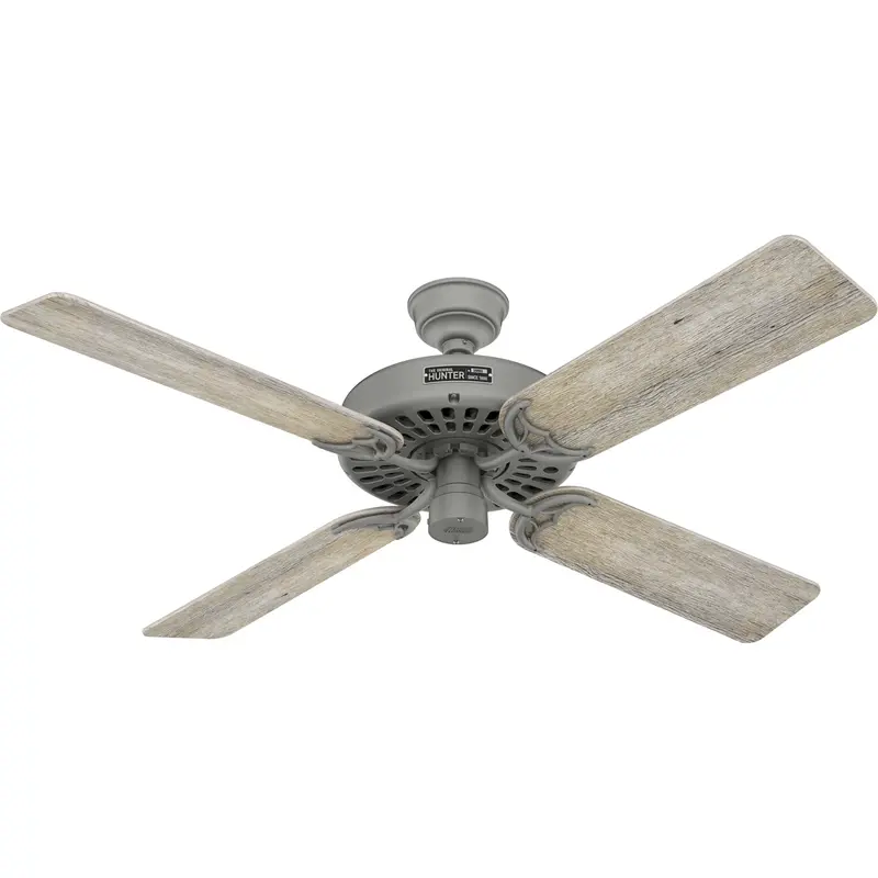 Hunter Original 52" Matte Silver Indoor Ceiling Fan – Classic Design With Reversible Motor 1
