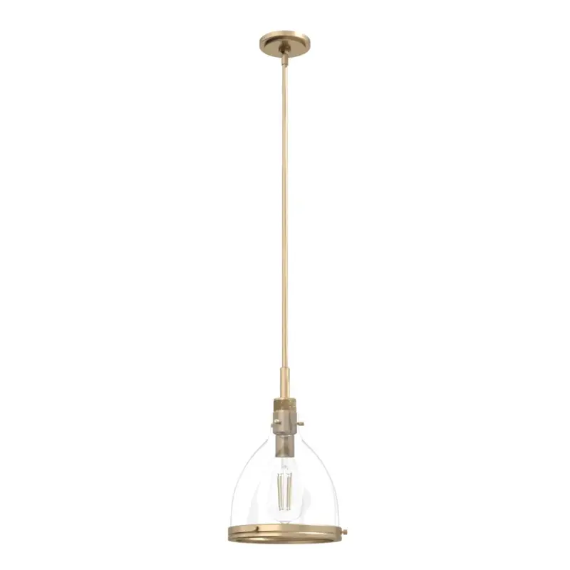 Hunter Van Nuys 10-Inch Alturas Gold Pendant Fixture 1