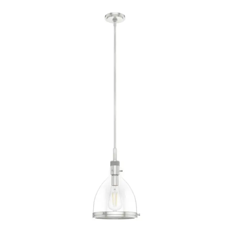 Hunter Van Nuys 10-Inch Brushed Nickel Mini Pendant 1