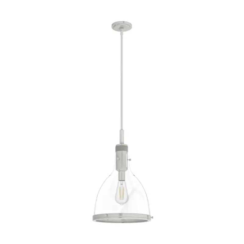 Hunter Van Nuys 13-Inch Brushed Nickel Pendant Light 1