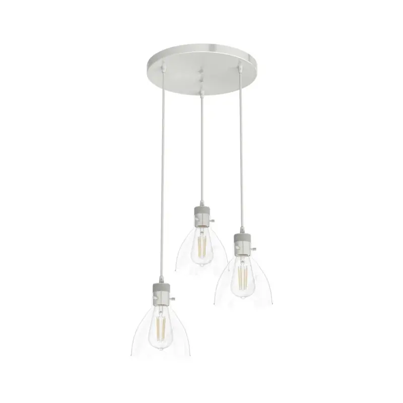 Hunter Van Nuys 3-Light Round Pendant – Brushed Nickel Finish 1