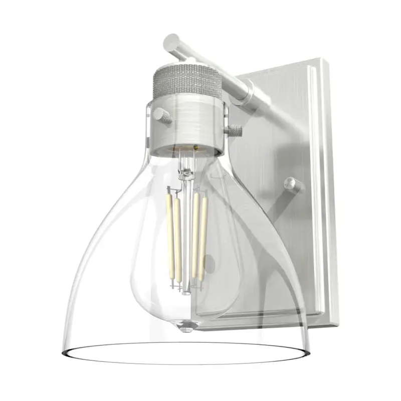 Hunter Van Nuys Single-Light Wall Sconce – Brushed Nickel 1