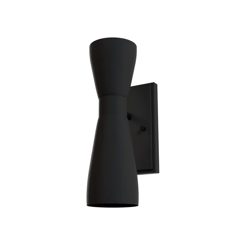 Hunter Zola Two-Light Matte Black Wall Sconce – Jasmine Roth Collection 1