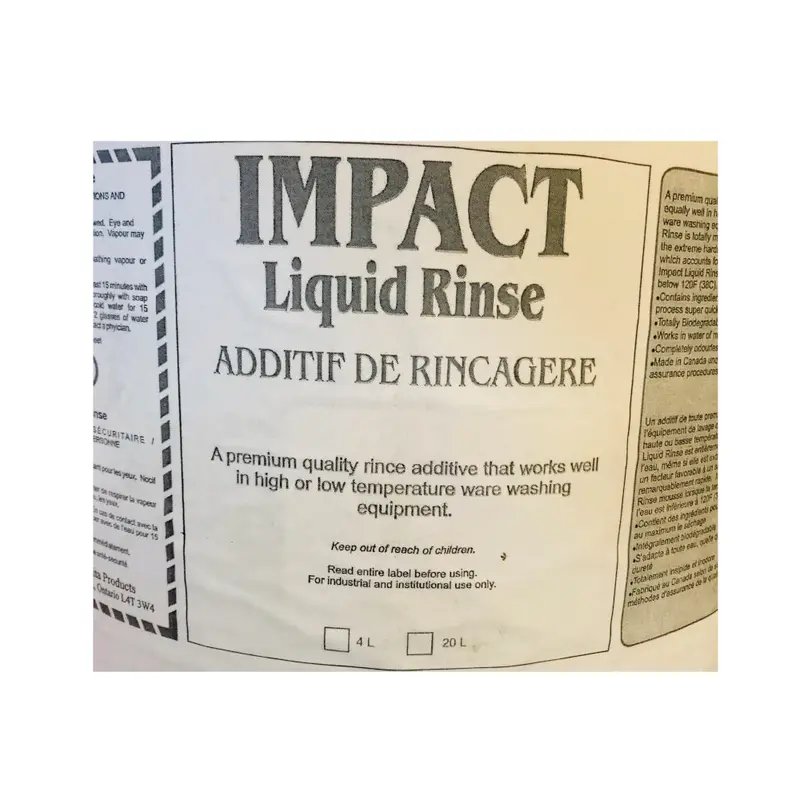 Impact Blue Liquid Rinse Agent – Neutral Ph Descaling & Rinsing Solution 1