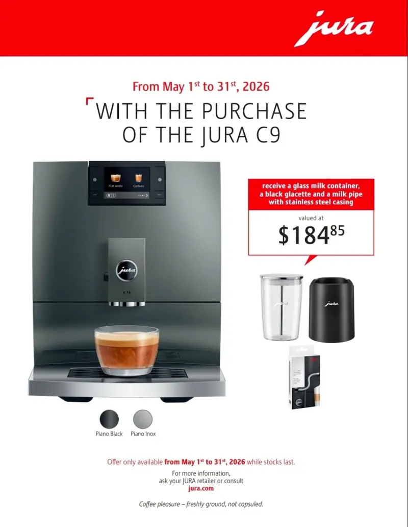 Jura C9 Fully Automatic Espresso & Coffee Center 1