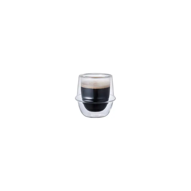 Kinto Kronos Double-Wall Espresso Cup – Heat-Retentive Design 1