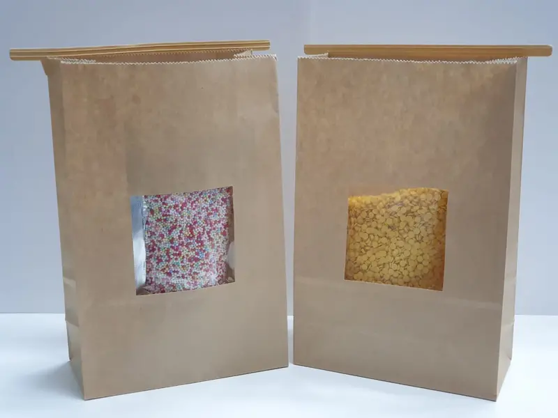 Kraft Brown Paper Window Bags – Eco-Friendly Gift Packaging 1