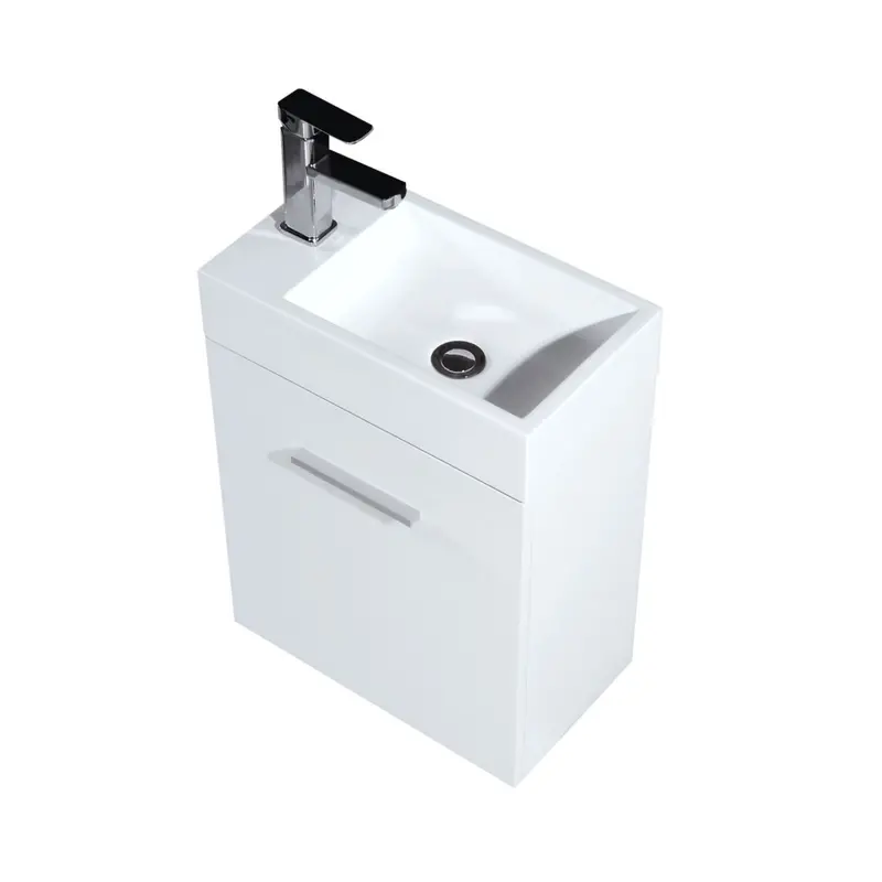 Kubebath Bliss 18-Inch Wall-Mount Modern Bathroom Vanity 1