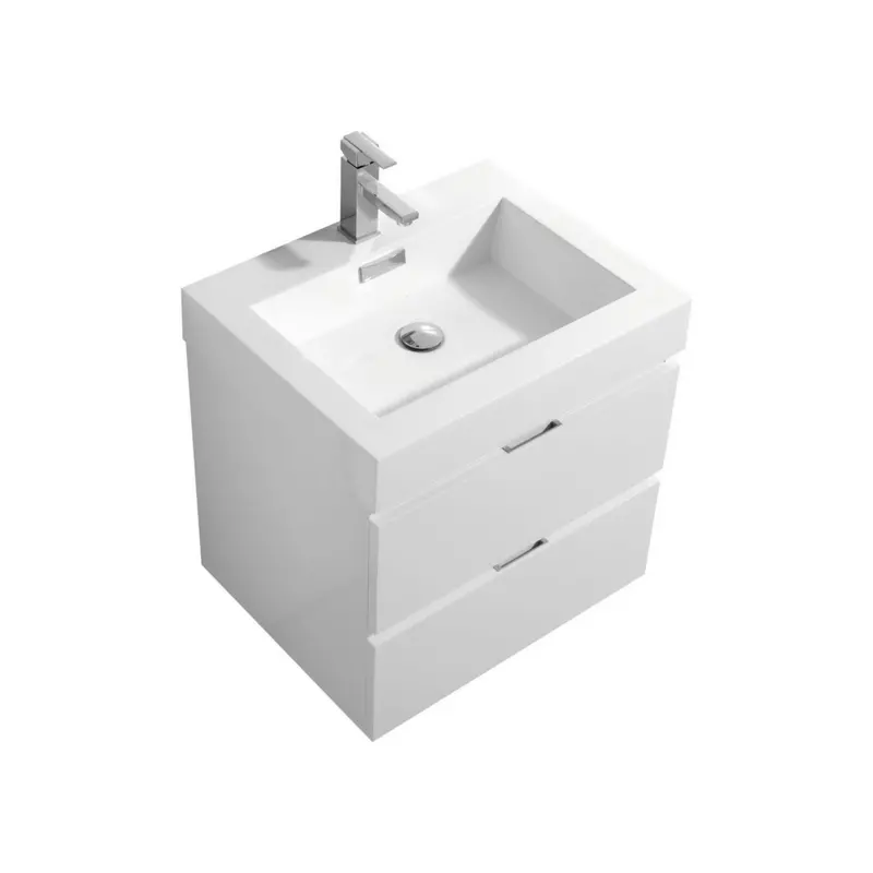 Kubebath Bliss 24-Inch Wall-Mount Modern Bathroom Vanity 1