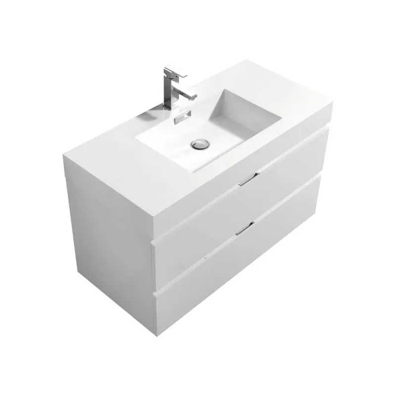 Kubebath Bliss 40-Inch Wall-Mount Contemporary Bathroom Vanity 1