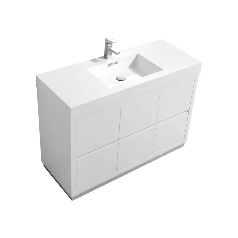 Kubebath Bliss 48-Inch Freestanding Modern Bathroom Vanity Unit 1