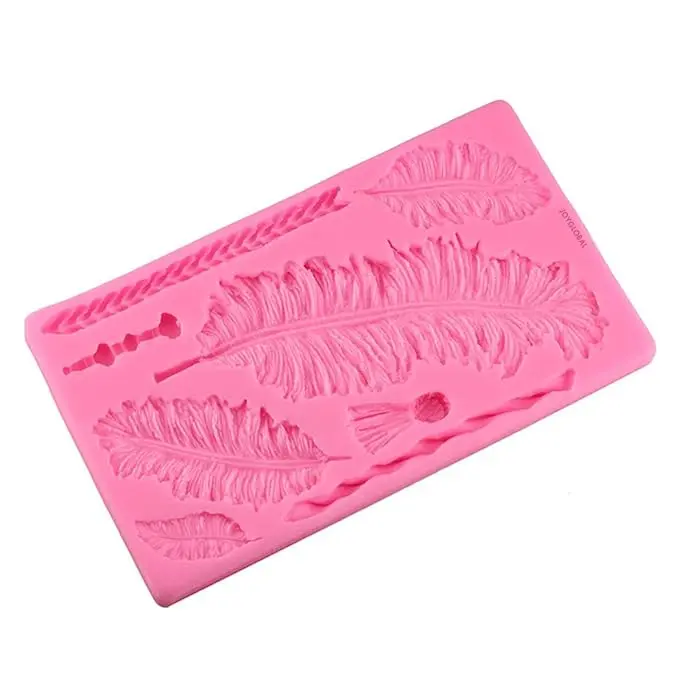 Large Feather-Shaped Silicone Mold For Chocolates & Candies 1