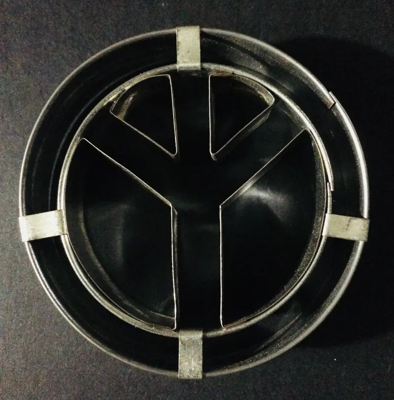Large Peace Sign Cookie Cutter For Baking And Decorating 1