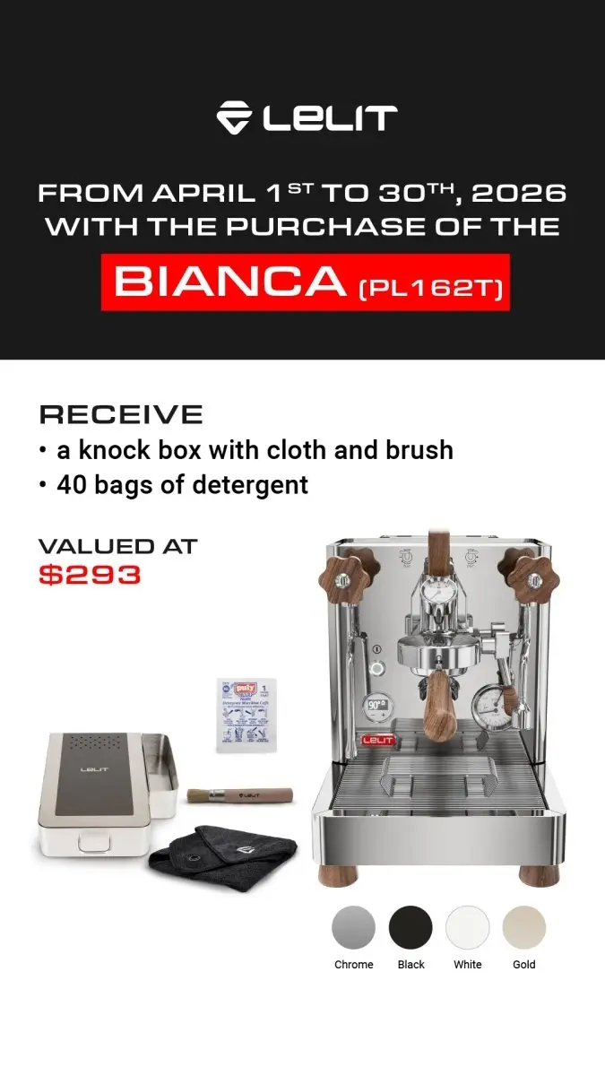 Lelit Bianca Pl162T Espresso Machine – Dual-Boiler Home Pro Model 1