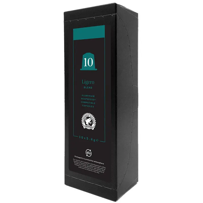 Ligero Rainforest Alliance Certified Nespresso-Compatible Capsules (10 × 5.4G) 1