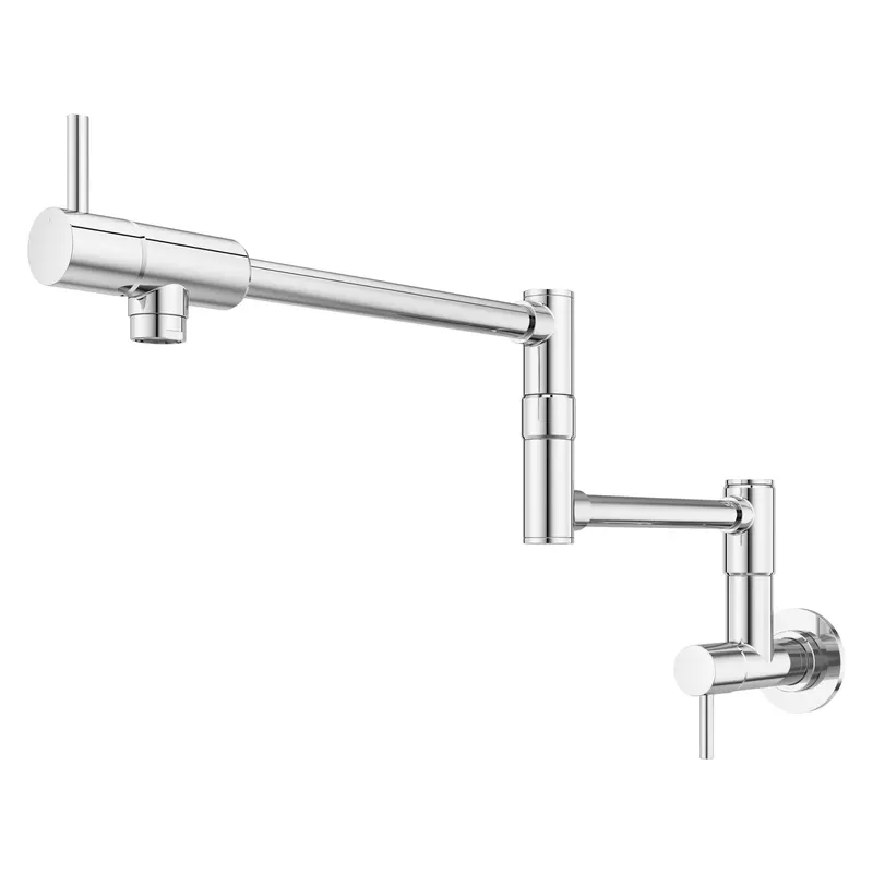 Lita Wall-Mount Single-Handle Pot Filler In Polished Chrome 1
