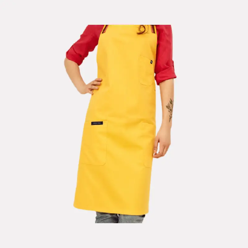 Lucio Verso Yellow Cross-Back Utility Apron 1