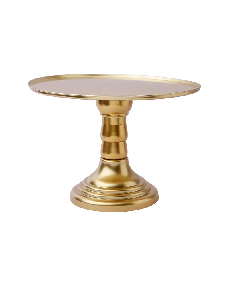 Luxury Gold Pedestal Cake Stand – Round Design 1
