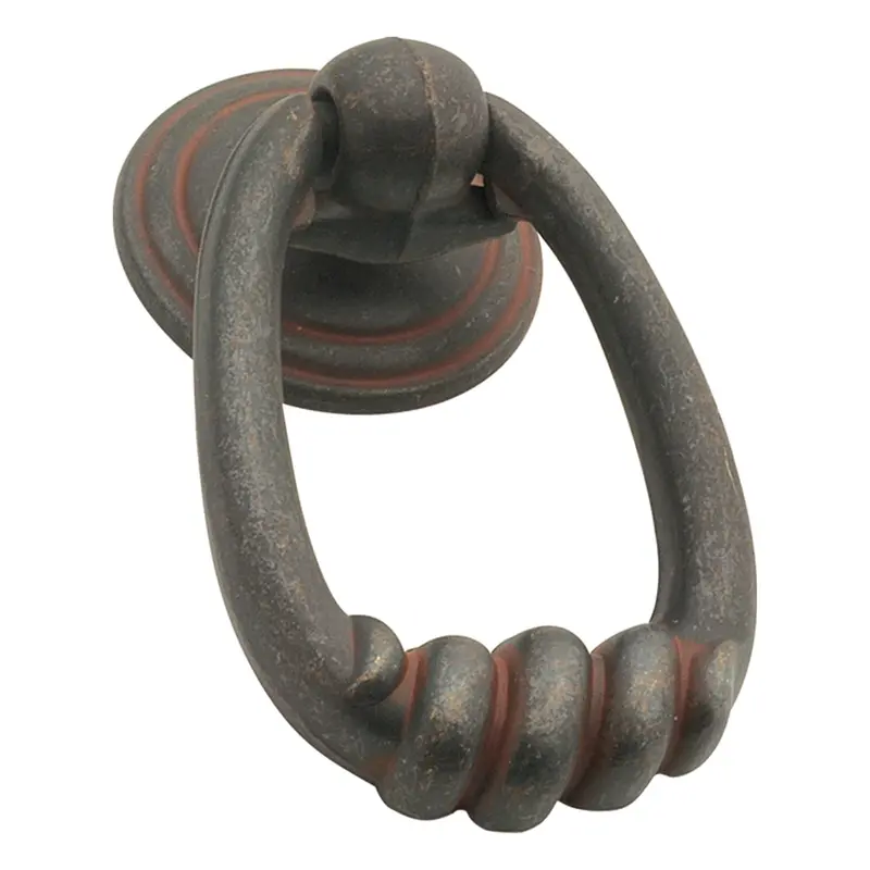 Manchester Oval Ring Pull – 1-1/2" X 2-3/16" (Ctg3736) In Matte Black 1