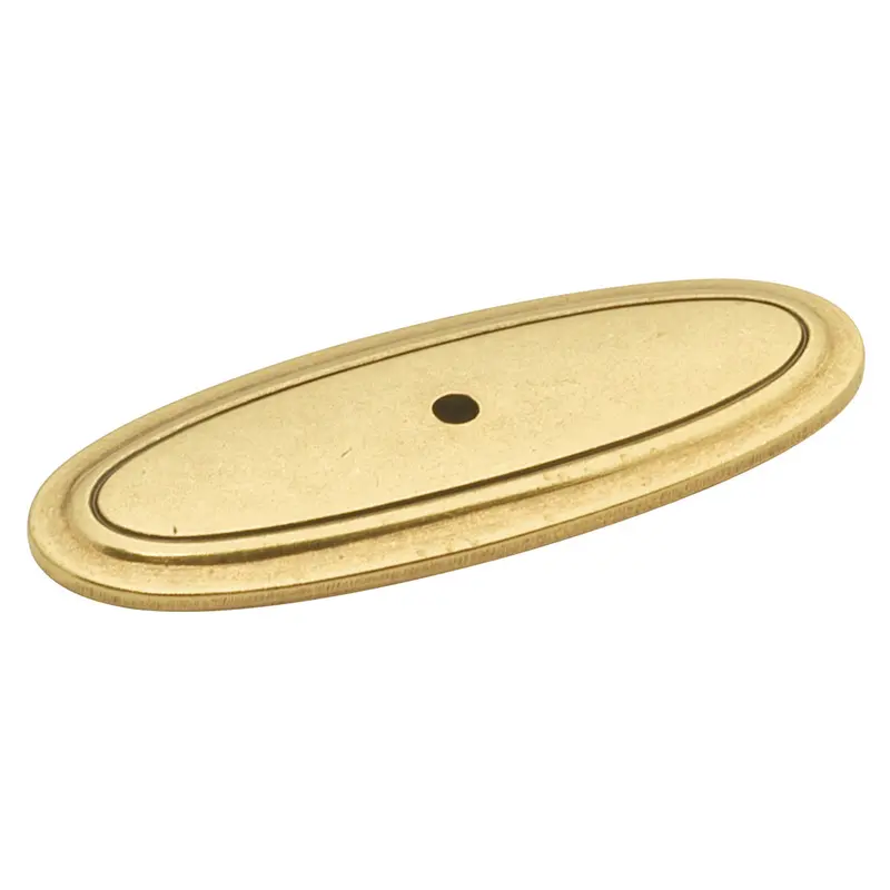 Manor House Oval Backplate Pull – 3" X 1.125", Lancaster Polished Finish 1