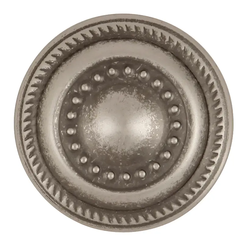 Manor House Round Knob – 1.25" Diameter In Silver Stone 1