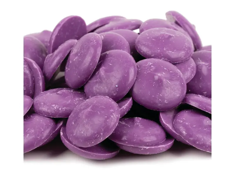 Merckens Cocoa Purple Candy Coating – 1 Lb Chocolate-Flavored Melting Wafers 1