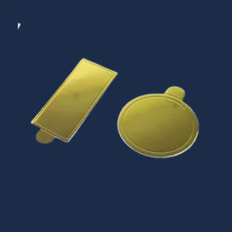 Mini Gold Cake Board – Round Or Rectangular 1