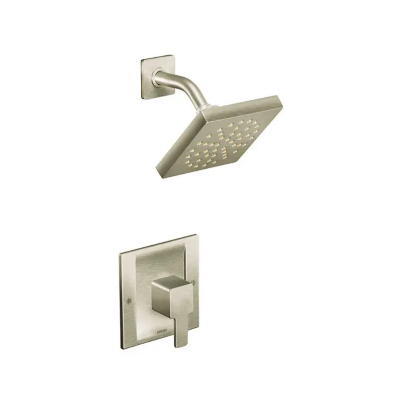 Moen 90 Degree Brushed Nickel Posi-Temp Shower-Only Valve Trim 1