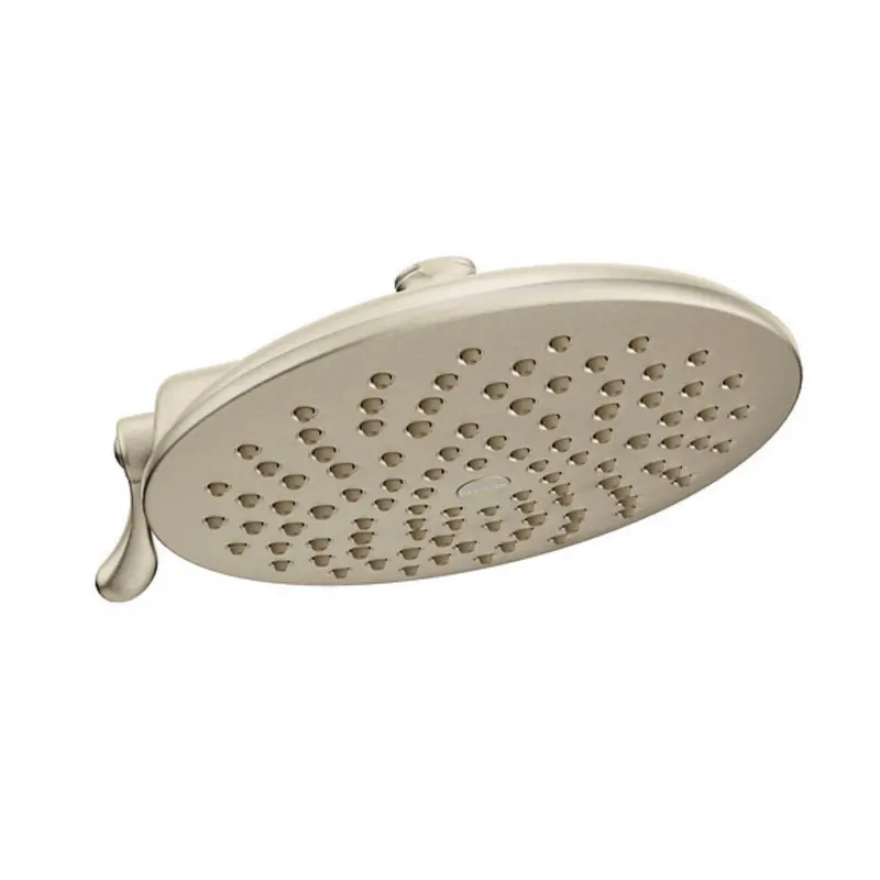 Moen Velocity Brushed Nickel Rainshower Head – 8-Inch Dual-Function 1