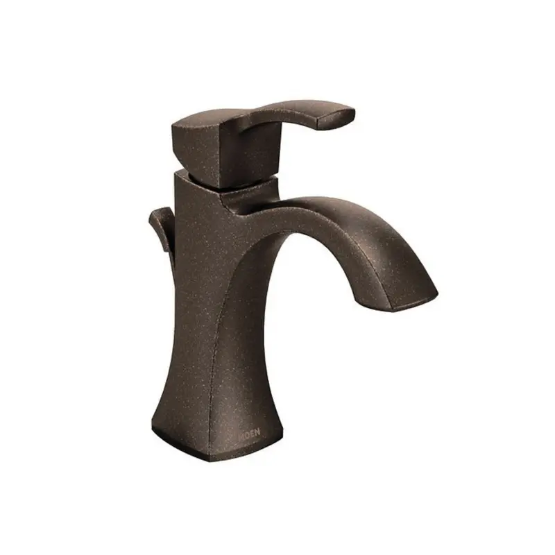Moen Voss Oil-Rubbed Bronze Single-Handle High-Arc Bathroom Faucet 1