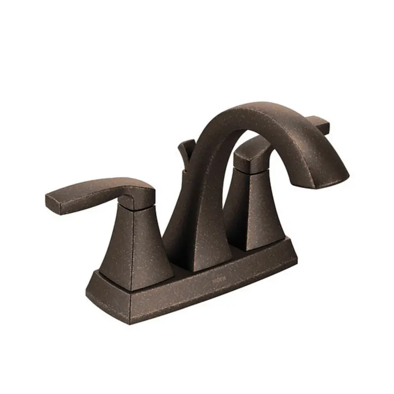 Moen Voss Oil-Rubbed Bronze Two-Handle High-Arc Bathroom Faucet 1